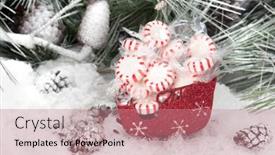  Presentation with starlight - PPT theme having studio-shot-setting background and a coral colored foreground