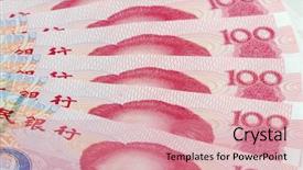  Presentation with tv show studio camera - PPT theme enhanced with studio shot with chinese one background and a coral colored foreground