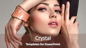  Presentation with luxury fashion - Audience pleasing slide deck consisting of studio stylish fashionable concept bracelet backdrop and a tawny brown colored foreground