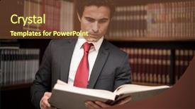  Presentation with kids reading book - Slides enhanced with studious - lawyer reading a book background and a tawny brown colored foreground