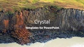  Presentation with iceland - Amazing presentation theme having studlagil-basalt-canyon-iceland-one backdrop and a tawny brown colored foreground