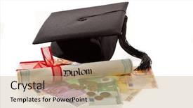  Presentation with study abroad - PPT layouts featuring study abroad - doctorates and the euro background and a coral colored foreground