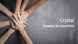  Presentation with team work - Audience pleasing PPT layouts consisting of study circle - team work backdrop and a  colored foreground