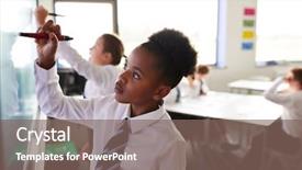  Presentation with diverse high school students - Amazing presentation design having study group - female high school students wearing backdrop and a violet colored foreground