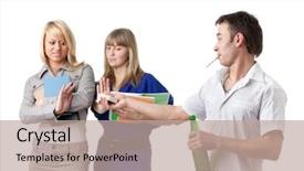  Presentation with beer bottle - Theme consisting of study habits - clever female students do not background and a mint green colored foreground