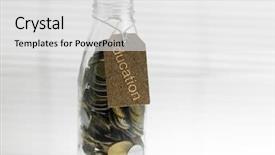  Presentation with finance education - Beautiful presentation featuring study habits - concept image of personal finance backdrop and a white colored foreground