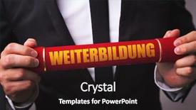  Presentation with further - Theme with study oversea - further education in german background and a black colored foreground