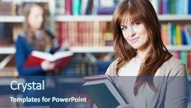  Presentation with teenage girl - Cool new slide deck with studying-young-teenage-college-student backdrop and a ocean colored foreground