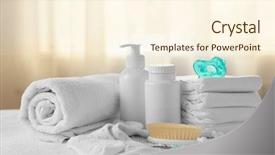  Presentation with hygiene - Amazing slides having stuff - baby accessories for hygiene backdrop and a cream colored foreground