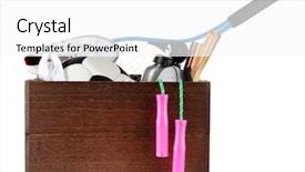  Presentation with yard sale - Presentation consisting of stuff ready for yard sale background and a white colored foreground