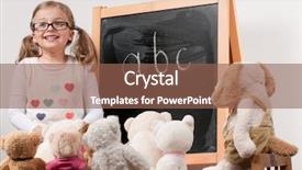  Presentation with back to school clothing - Cool new presentation theme with stuffed animals - back to school - lesson backdrop and a violet colored foreground