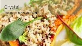  Presentation with salt food - Audience pleasing PPT theme consisting of stuffed-butternut-squash-with-fresh backdrop and a yellow colored foreground