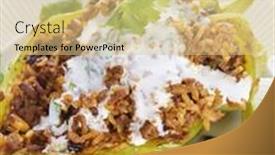  Presentation with pepper - Slide set consisting of stuffed-poblano-pepper-with-dried background and a lemonade colored foreground