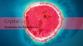  Presentation with infrared - Beautiful theme featuring stunning-aerial-photo-of-round backdrop and a red colored foreground