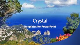  Presentation with italia - Audience pleasing PPT theme consisting of stunning capri island bella italia backdrop and a cobalt blue colored foreground