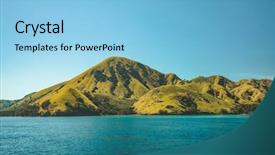  Presentation with calm - PPT theme featuring stunning indonesian shoreline the wilderness background and a light blue colored foreground