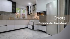  Presentation with access - Presentation theme consisting of stunning-kitchen-with-a-white background and a gray colored foreground