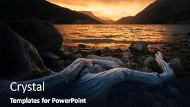  Presentation with alps - PPT theme enhanced with stunning-landscape-with-famous-lake background and a wine colored foreground