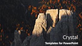  Presentation with sunset - Presentation design having stunning-sunset-over-cinque-torri background and a dark gray colored foreground