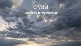  Presentation with nature river - PPT theme with stunning-sunset-view-over background and a gray colored foreground