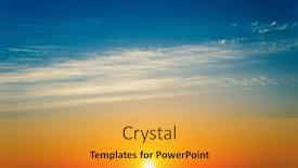  Presentation with blue orange - Presentation theme consisting of stunning-sunset-with-orange background and a gold colored foreground