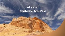  Presentation with california - Slide deck having stunning-valley-of-fire-state background and a ocean colored foreground