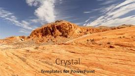  Presentation with california - Theme with stunning-valley-of-fire-state background and a yellow colored foreground