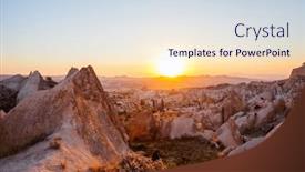  Presentation with cappadocia - Presentation consisting of stunning-view-of-rose background and a sky blue colored foreground
