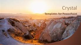  Presentation with cappadocia - Presentation design having stunning-view-of-rose background and a lemonade colored foreground