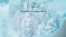  Presentation with winter scene - Presentation theme consisting of stunning-winter-alpine-snow-scene background and a light blue colored foreground