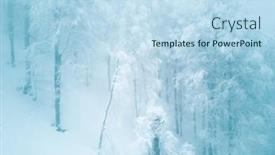  Presentation with winter scene - Slide deck enhanced with stunning-winter-alpine-snow-scene background and a sky blue colored foreground