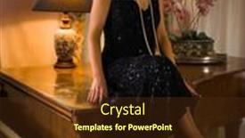  Presentation with black woman - Presentation design with stunning-young-woman-in-black background and a tawny brown colored foreground