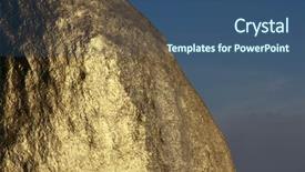  Presentation with boulder - Amazing presentation theme having stupa golden rock mon state backdrop and a ocean colored foreground