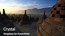  Presentation with borobudur temple - Beautiful slide deck featuring stupa in yogyakarta java indonesia backdrop and a black colored foreground