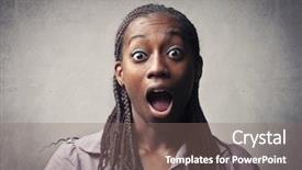  Presentation with african marriage - Beautiful theme featuring stupefaction - astonished african young woman backdrop and a  colored foreground