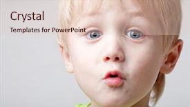  Presentation with light - Cool new slides with stupefaction - boy of five years is backdrop and a lemonade colored foreground