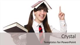  Presentation with student discount - Amazing presentation design having stupid - funny nerd student isolated backdrop and a  colored foreground