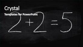  Presentation with math - Cool new slide set with stupid - mistake in math formula backdrop and a black colored foreground