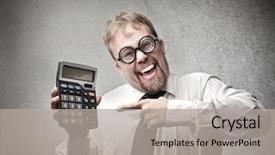  Presentation with office ergonomics man worker exercising - Beautiful slides featuring stupid - office worker with a pair backdrop and a light gray colored foreground