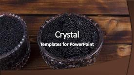  Presentation with sturgeon - Audience pleasing presentation consisting of sturgeon caviar in white crystal backdrop and a black colored foreground