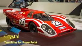  Presentation with 1970 - PPT theme featuring stuttgart-germany-circa-april-2014 background and a tawny brown colored foreground