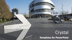  Presentation with mercedes - Slide set with stuttgart-germany-march-30-2014 background and a dark gray colored foreground