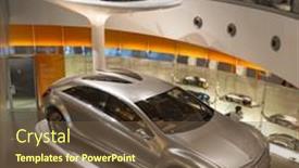  Presentation with mercedes - PPT theme consisting of stuttgart-germany-march-30-2014 background and a tawny brown colored foreground