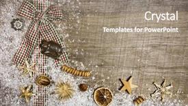  Presentation with country christmas - PPT layouts consisting of style christmas background with red background and a gray colored foreground