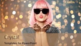  Presentation with black people - Theme with style-fashion-and-people-concept background and a coral colored foreground