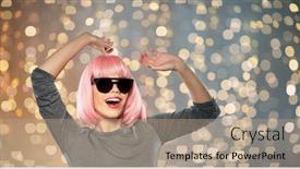  Presentation with black people - Slides having style-fashion-and-people-concept background and a coral colored foreground