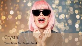  Presentation with black people - Slides featuring style-fashion-and-people-concept background and a coral colored foreground