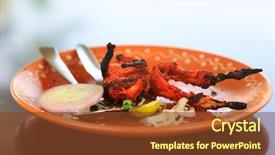  Presentation with quail bird - Amazing slide deck having style grilled tandoori quail bird backdrop and a tawny brown colored foreground