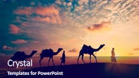  Presentation with vintage retro - Presentation design enhanced with style image of rajasthan travel background and a navy blue colored foreground