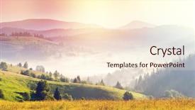  Presentation with glowing cross - Cool new presentation theme with style instagram toning effect soft backdrop and a lemonade colored foreground